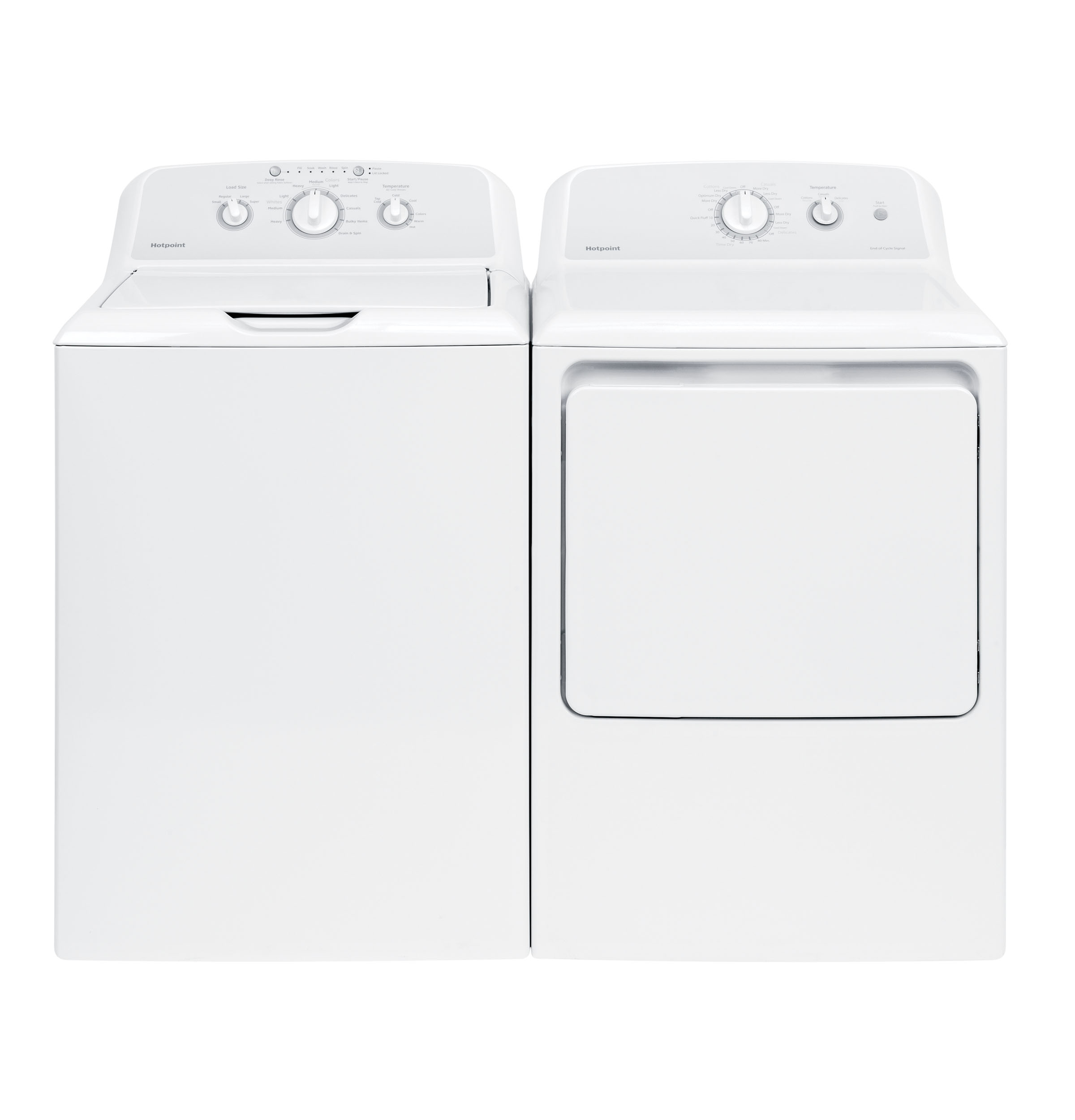 Hotpoint 3.8 cu ft Washer/6.2 cu ft Dryer | Hotpoint Appliances | Cleek's Home Furnishing
